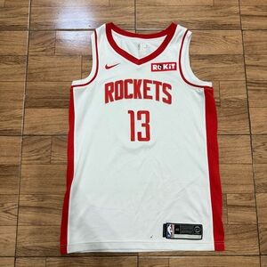 Nike Rockets White and Red Jersey James Harden
